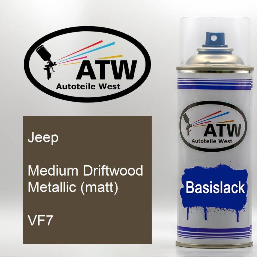 Jeep, Medium Driftwood Metallic (matt), VF7: 400ml Sprühdose, von ATW Autoteile West.